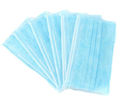 Disposable 3-Ply Face Mask With Ear Loop - Blue (50 Masks Per Box)