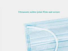 Disposable 3-Ply Face Mask With Ear Loop - Blue (50 Masks Per Box)