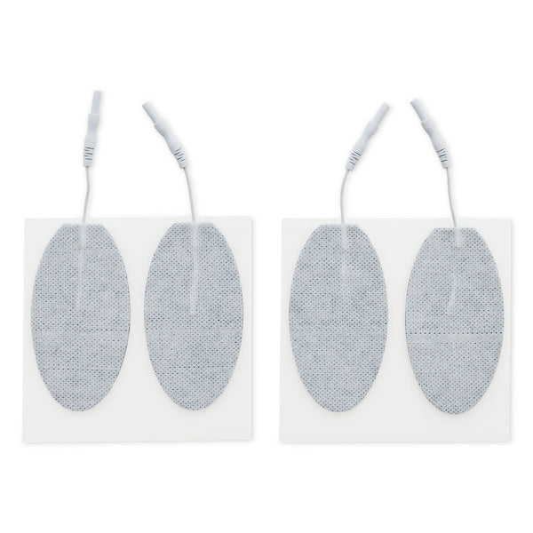 2" x 4" Oval Fabric Electrodes - (4/pk)